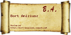Bort Aniziusz névjegykártya